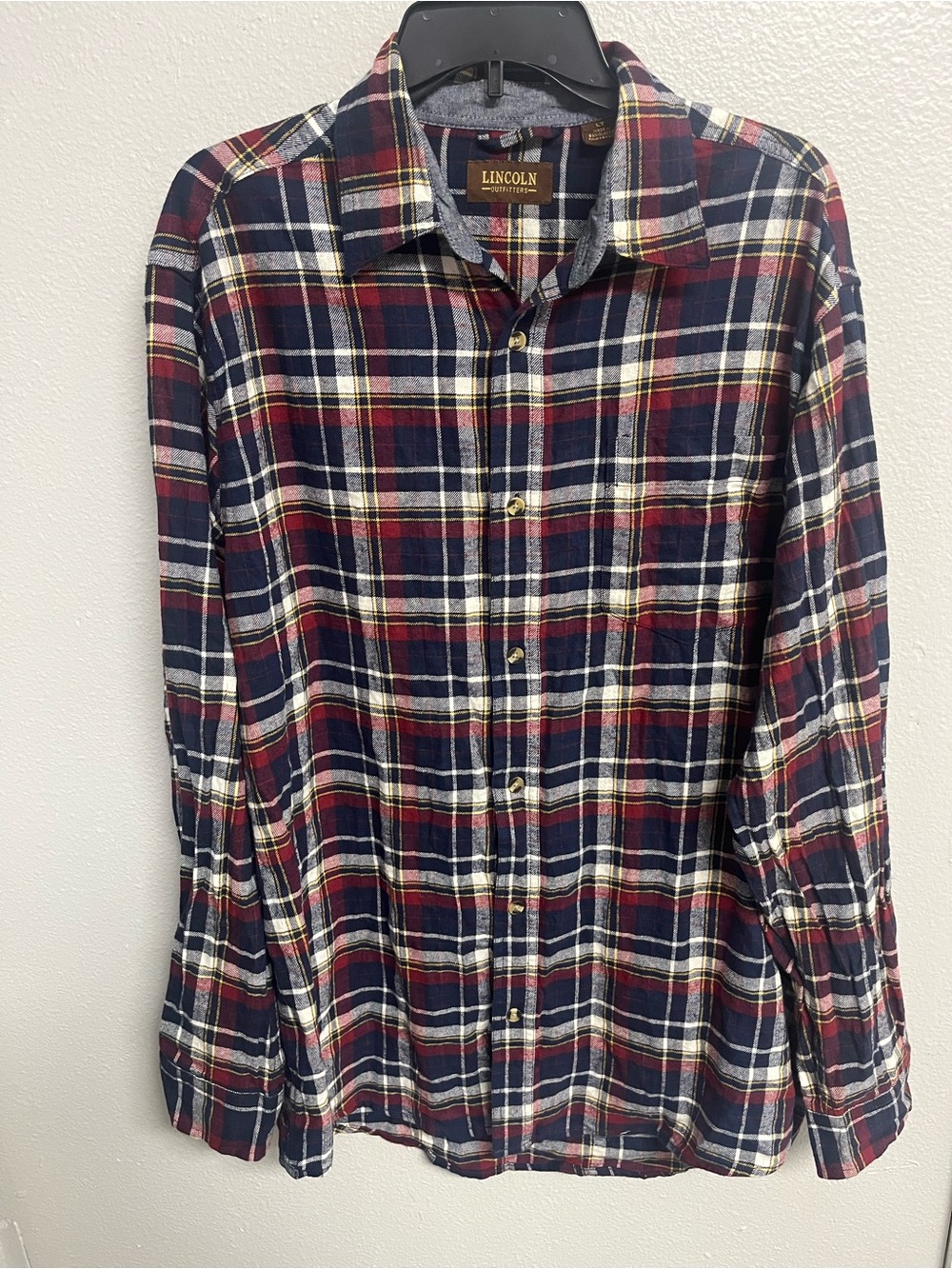LINCOLN Outfitters Flannel Cotton Shirt Tall